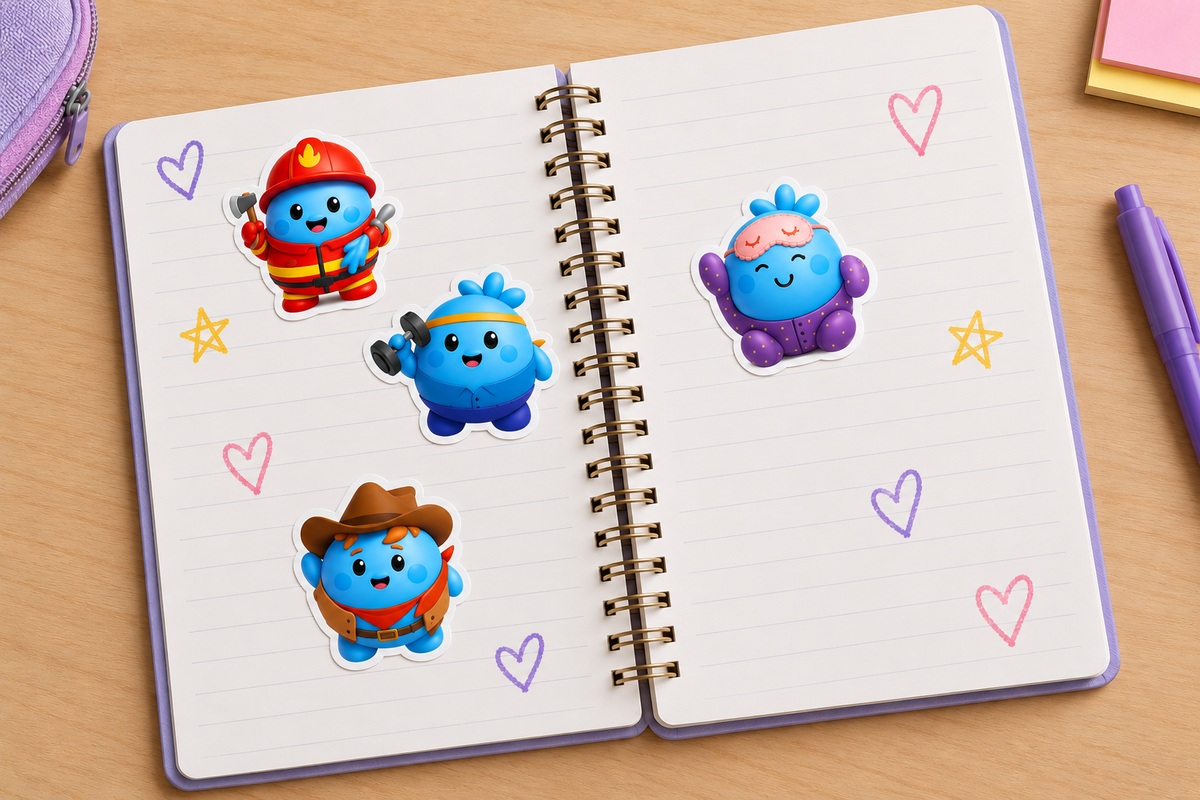 Puberry Stickers - Pack of 10 | Puberry Αυτοκόλλητα - Πακέτο 10 τεμαχίων