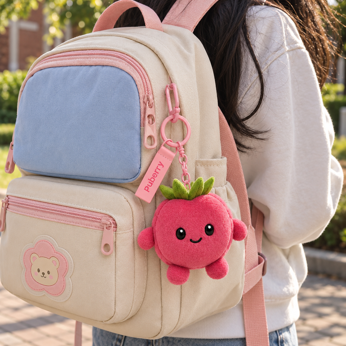 Raspberry Plushie Keychain | Ράσμπερι – Λούτρινο Μπρελόκ