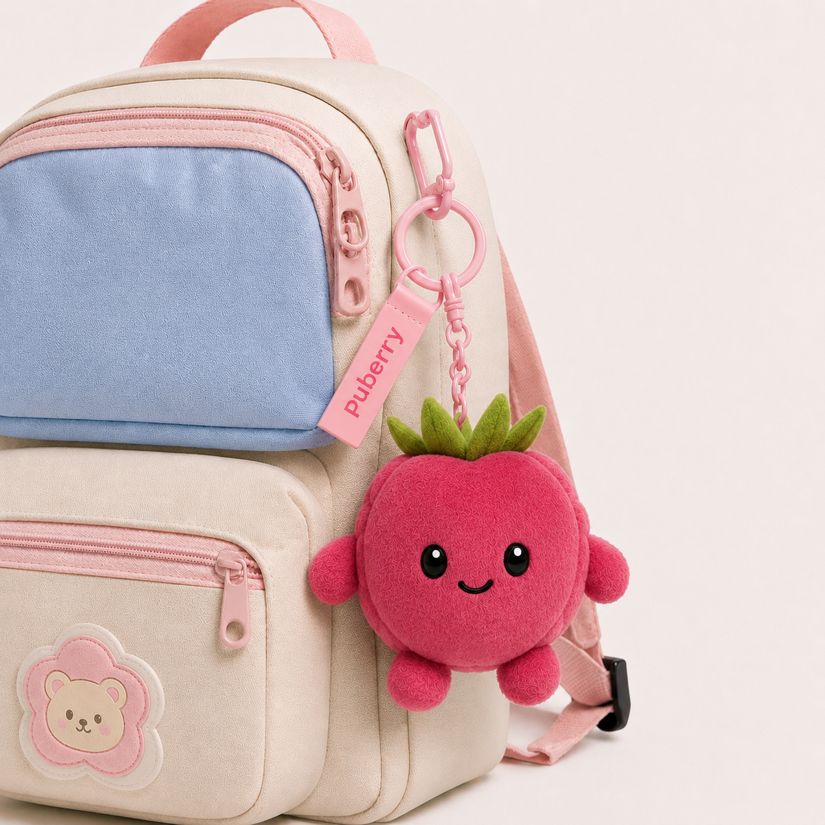 Raspberry Plushie Keychain | Ράσμπερι – Λούτρινο Μπρελόκ